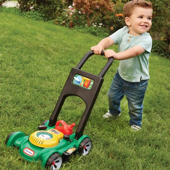 NEW Little Tikes Gas 'n Go Mower Green Pretend Play Indoor Outdoor Toy Sounds - Picture 3 of 7